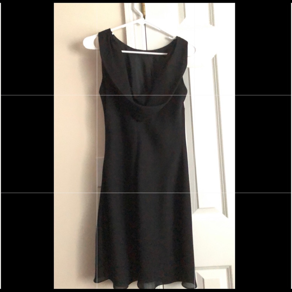 Little black dress scoop neck formal